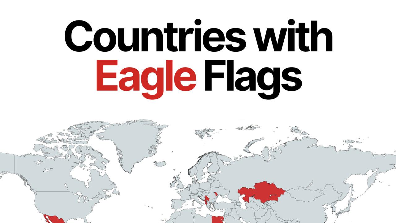 Eight countries have eagles on their national flags, but their symbols ...