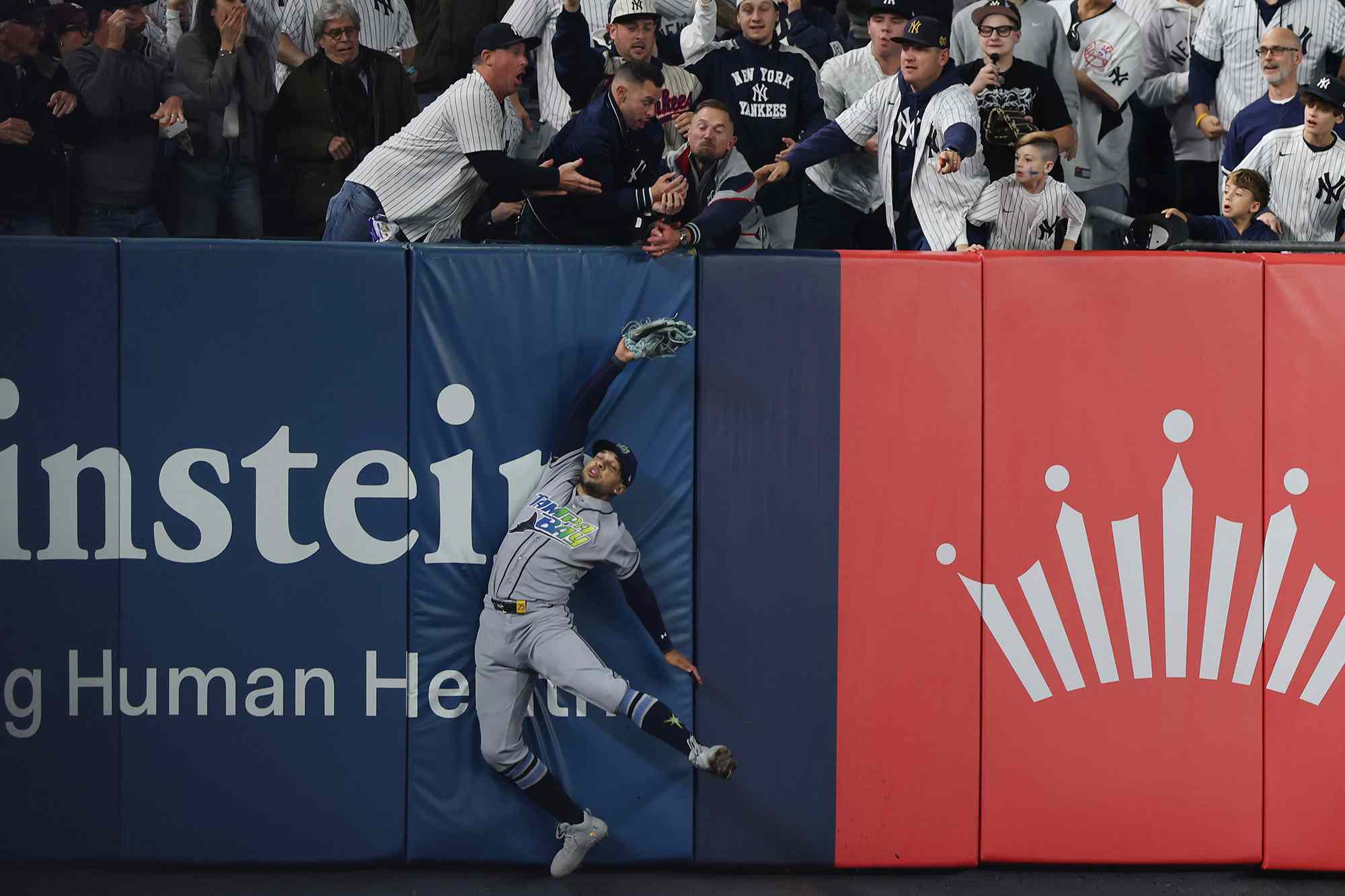 Yankees home run wiped away after fan grabs ball as season comes to ...