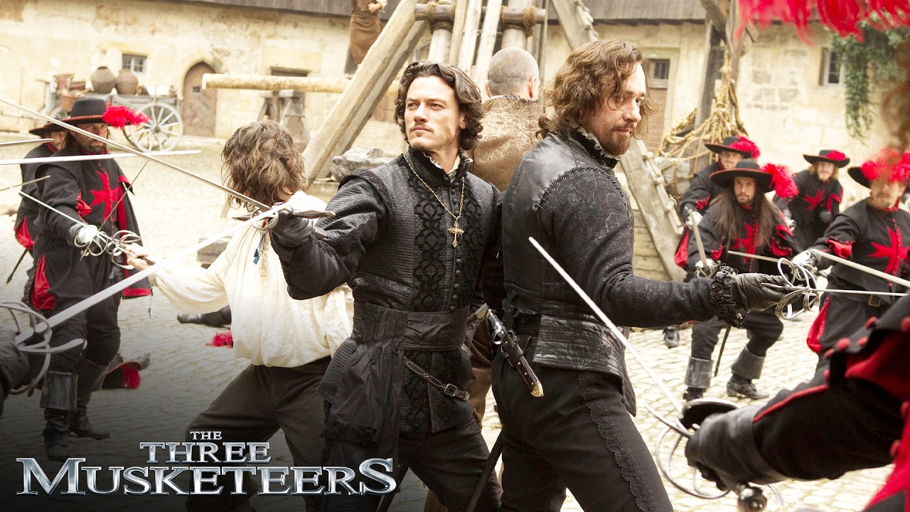 The three musketeers: D'Artagnan and his allies fight against ...