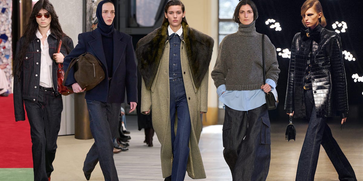 How to style indigo jeans, fall’s biggest denim trend