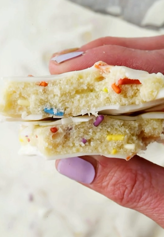 Gluten free funfetti cookie dough bark