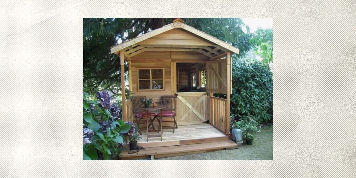 Wayfair's selling the sweetest backyard cottage with a front porch that ...
