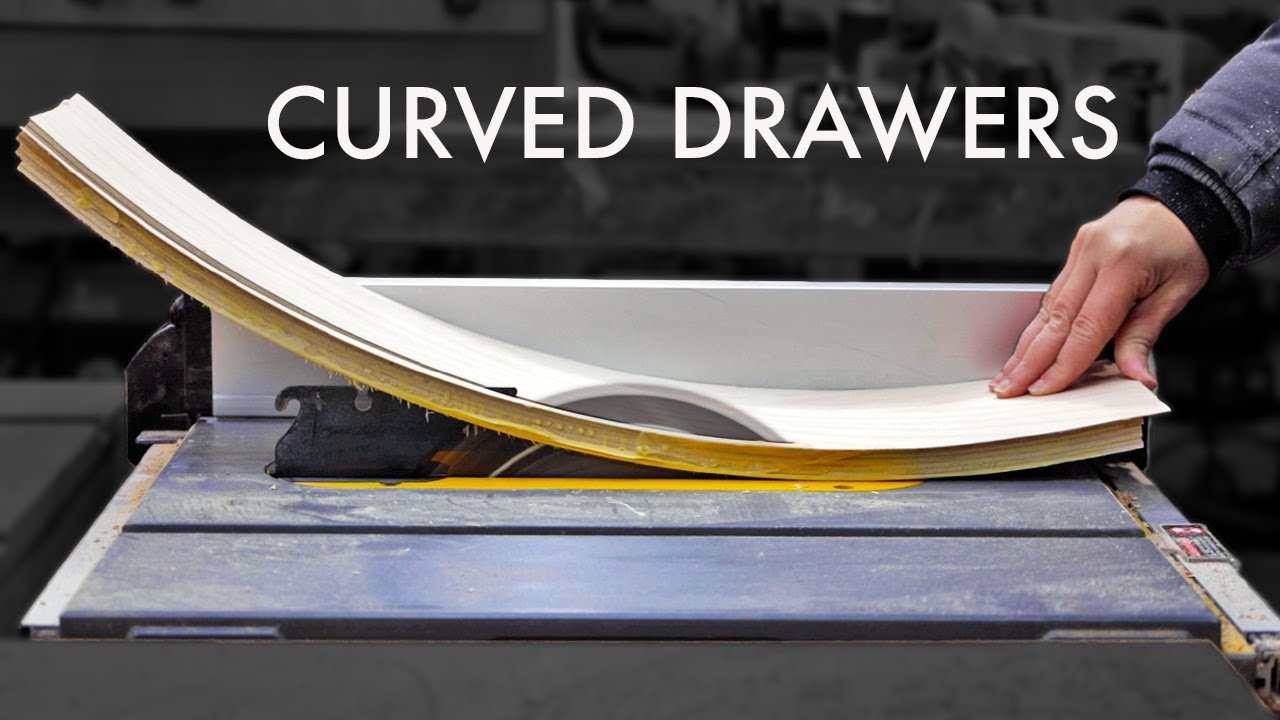 Easy steps to make curved drawers