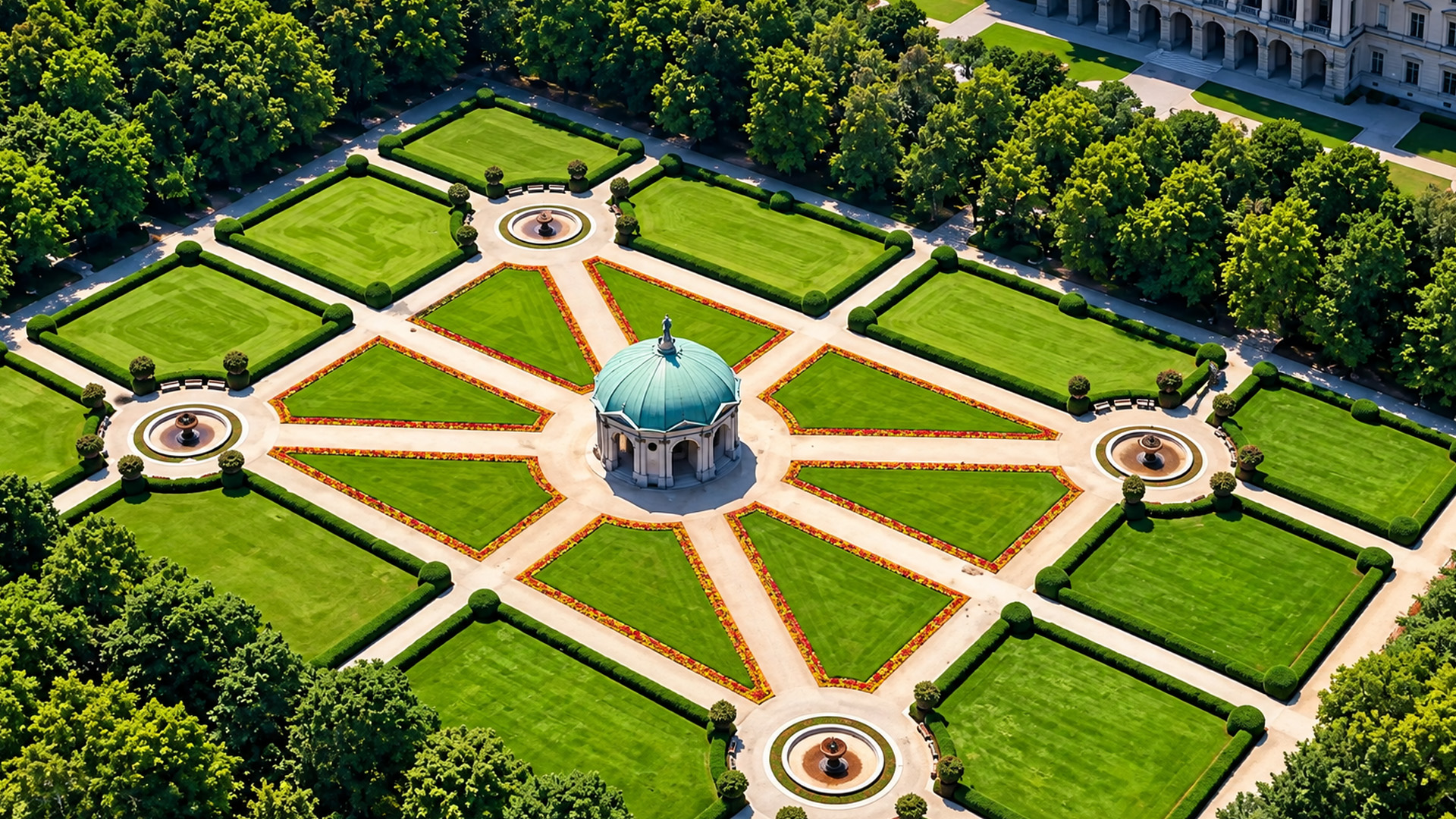 Dianatempel at the center of Munich Hofgarten
