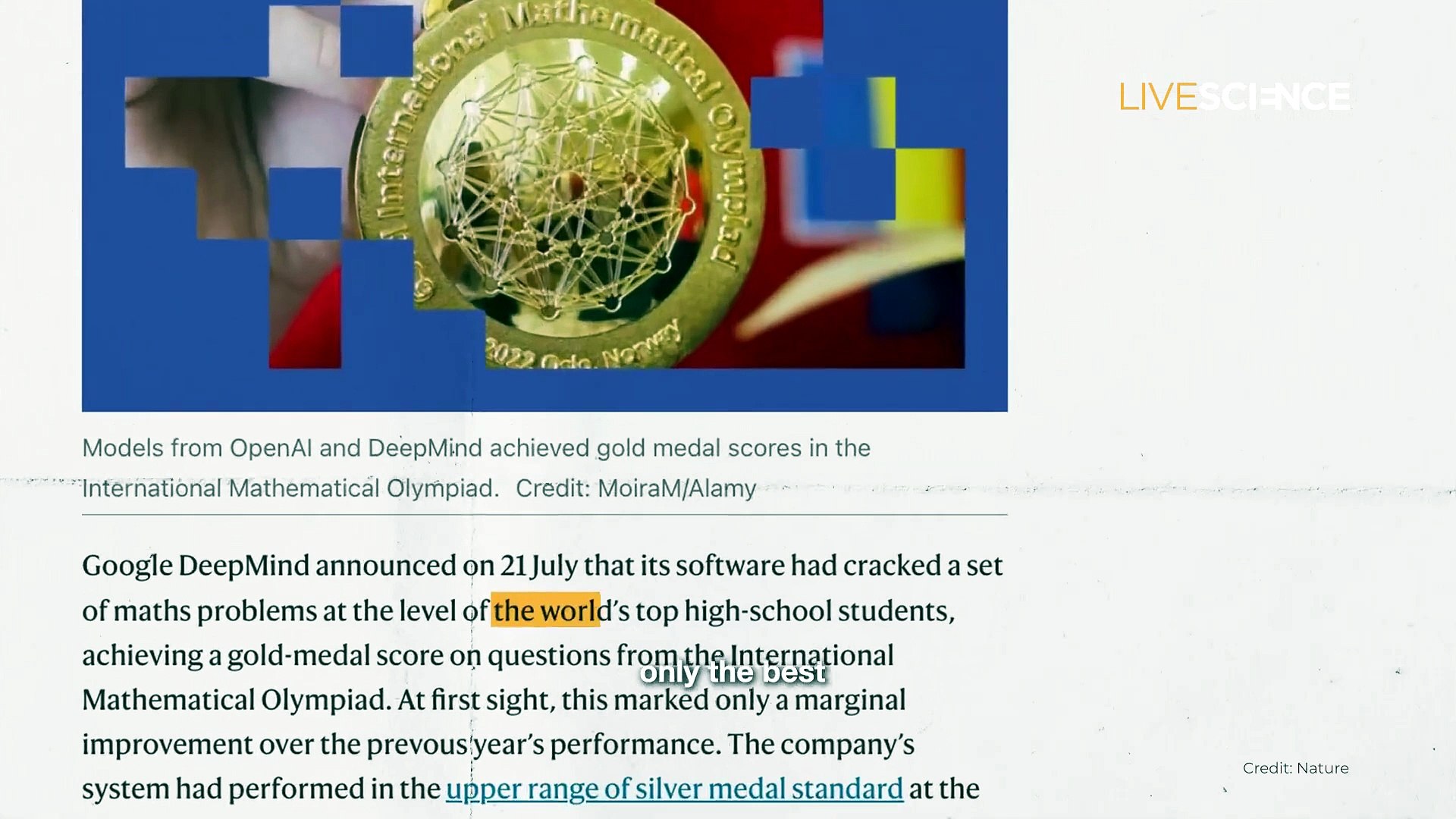 Could AI top the world's best mathematicians