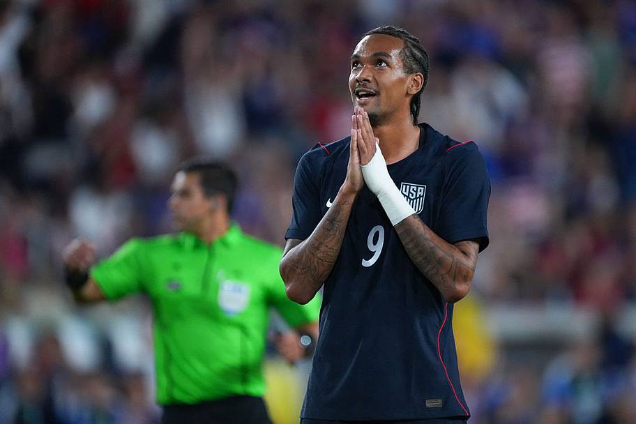 Damion Downs was called up this fall as a replacement for Ricardo Pepi. | Robin Alam/ISI Photos/Getty Images