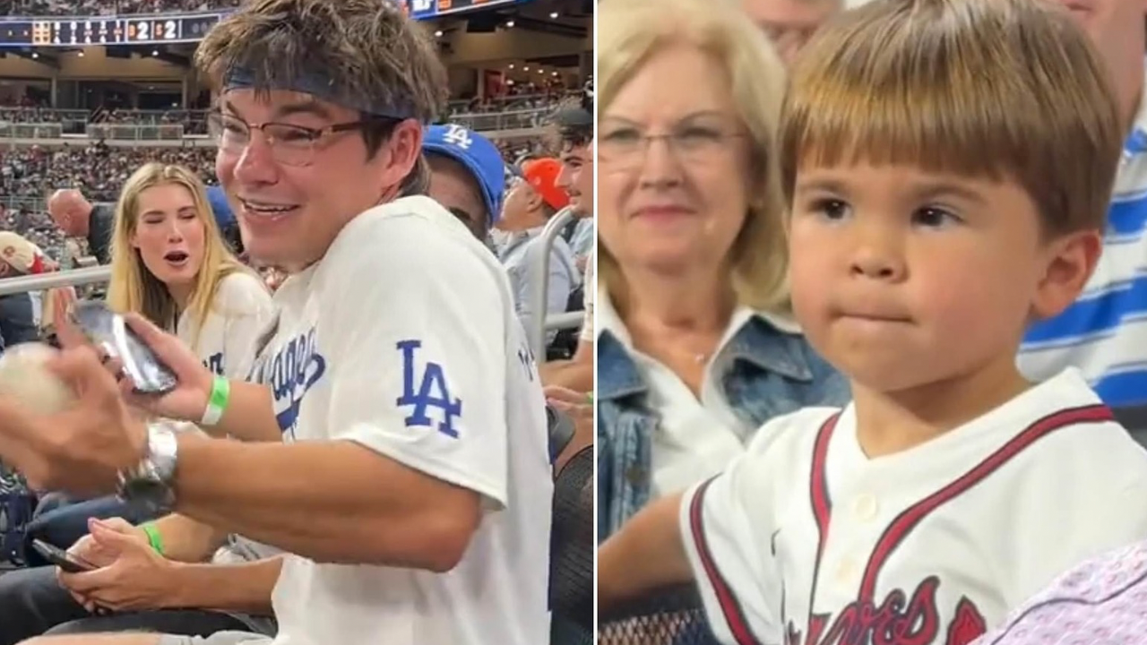 Dodgers foul ball debate: Viral clip shows fan keep ball from child ...