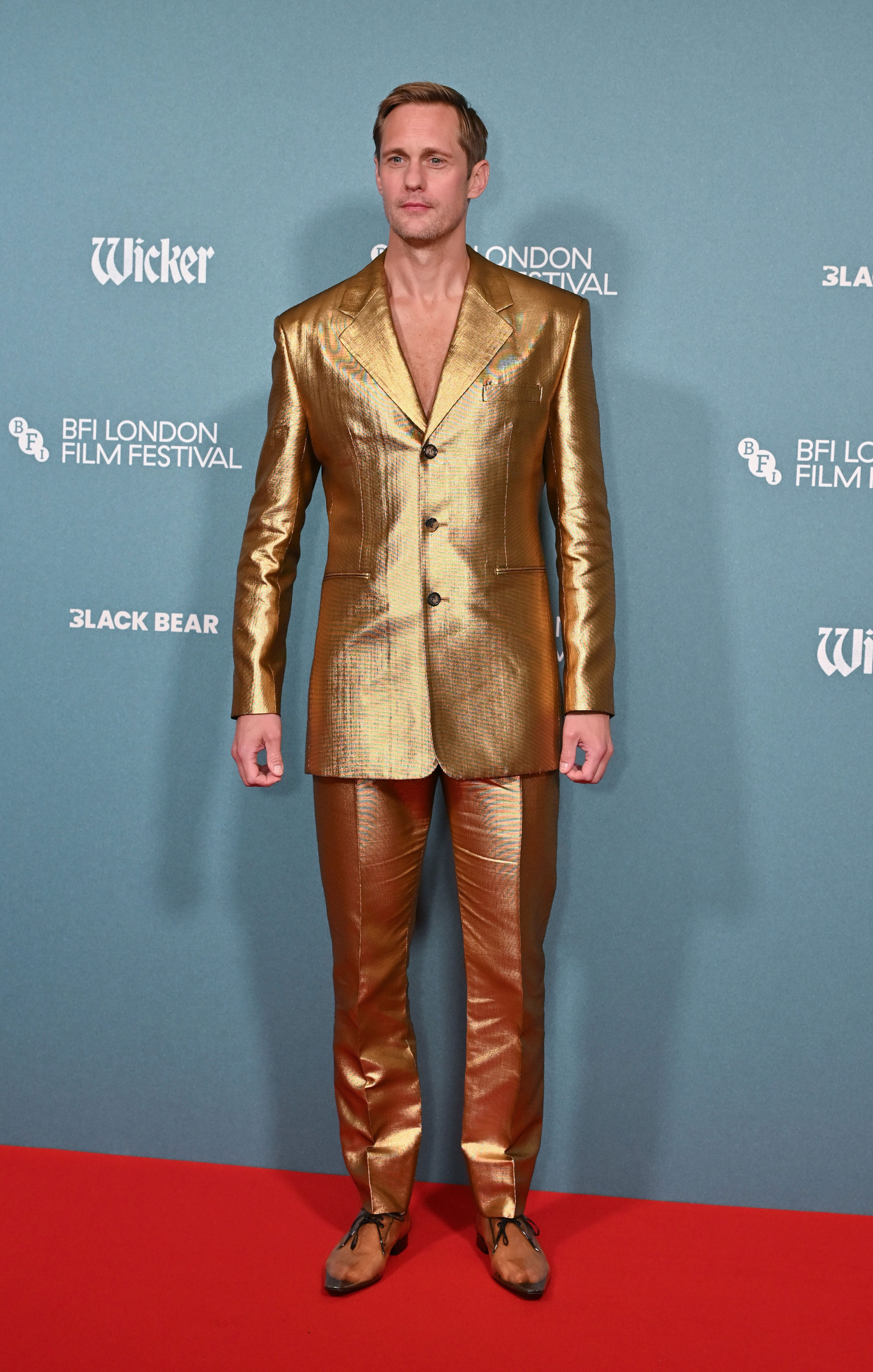 Alexander Skarsgård’s freaky footwear at 'Wicker' premiere divides fans