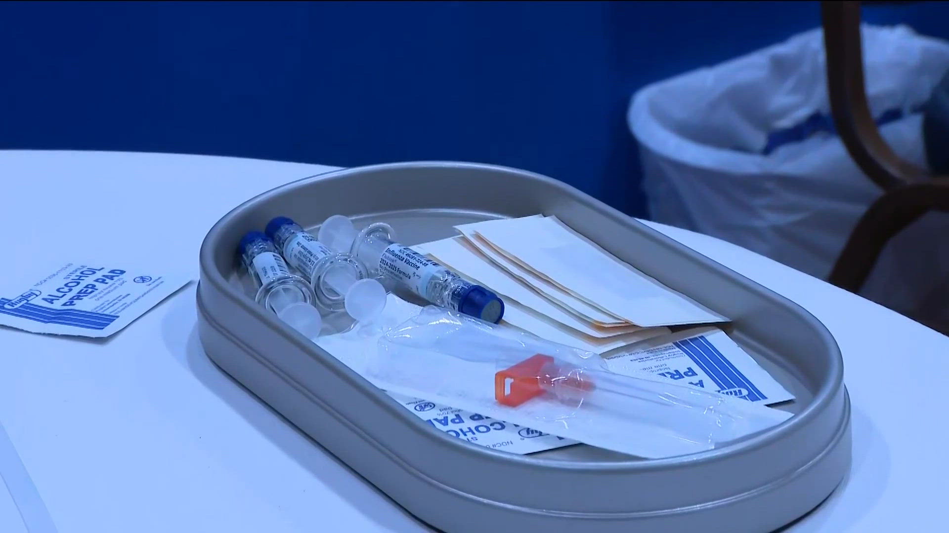 CDC data showing flu activity, emergency room visits related to the flu ...