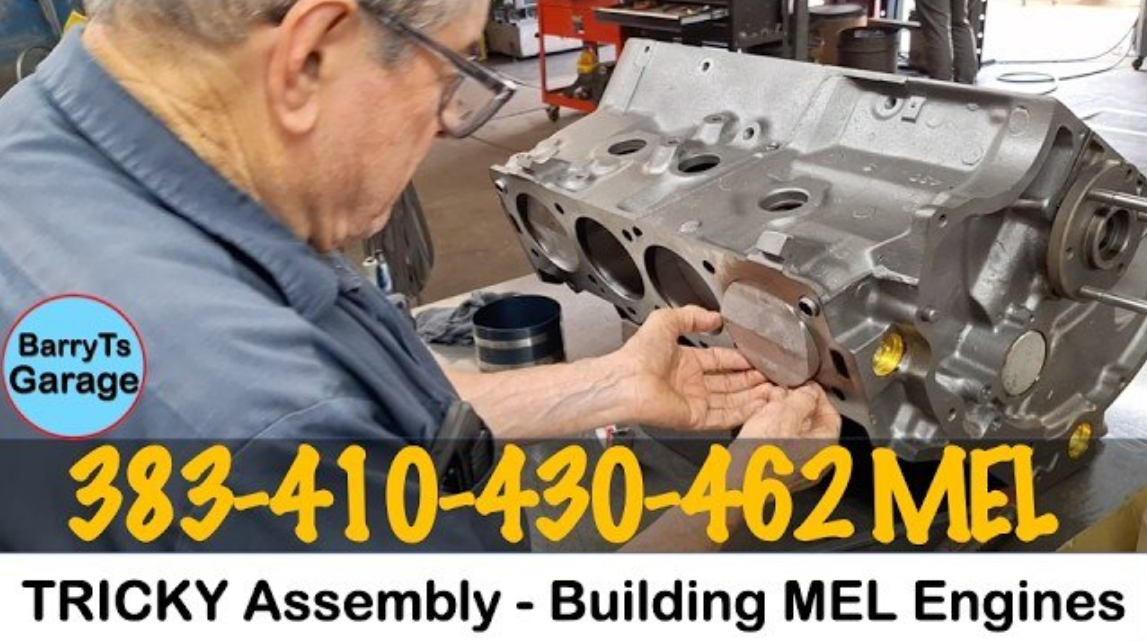 The tricky piston installation behind the MEL 430 engine build
