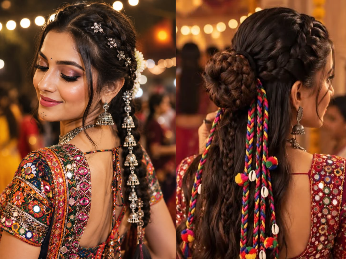 Navratri 2026: 7 stylish hairstyles to keep your garba look perfect all ...