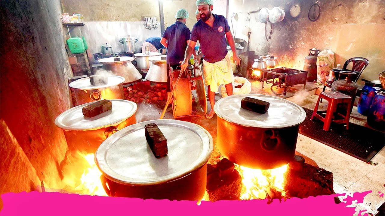 Making traditional Malabar chicken dum biryani in Kozhikode