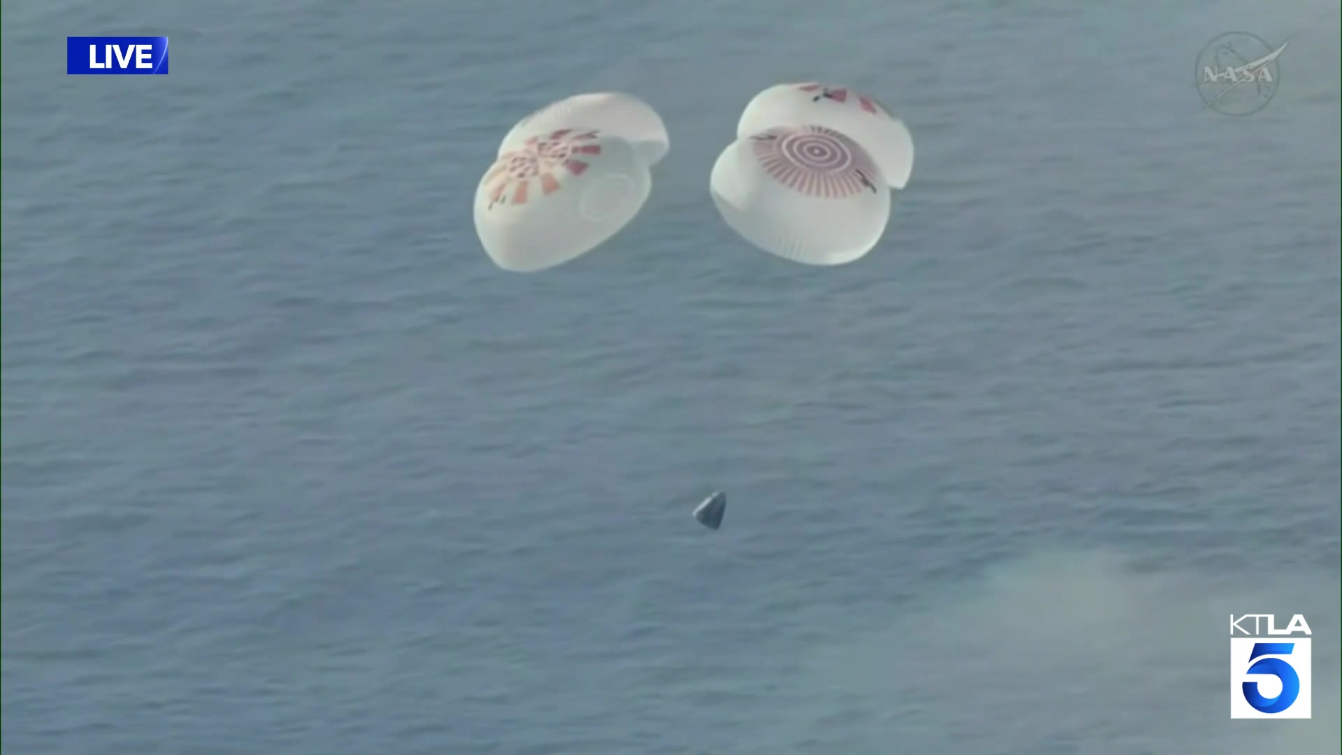 Astronauts splash down off LA coast after 8 months in space