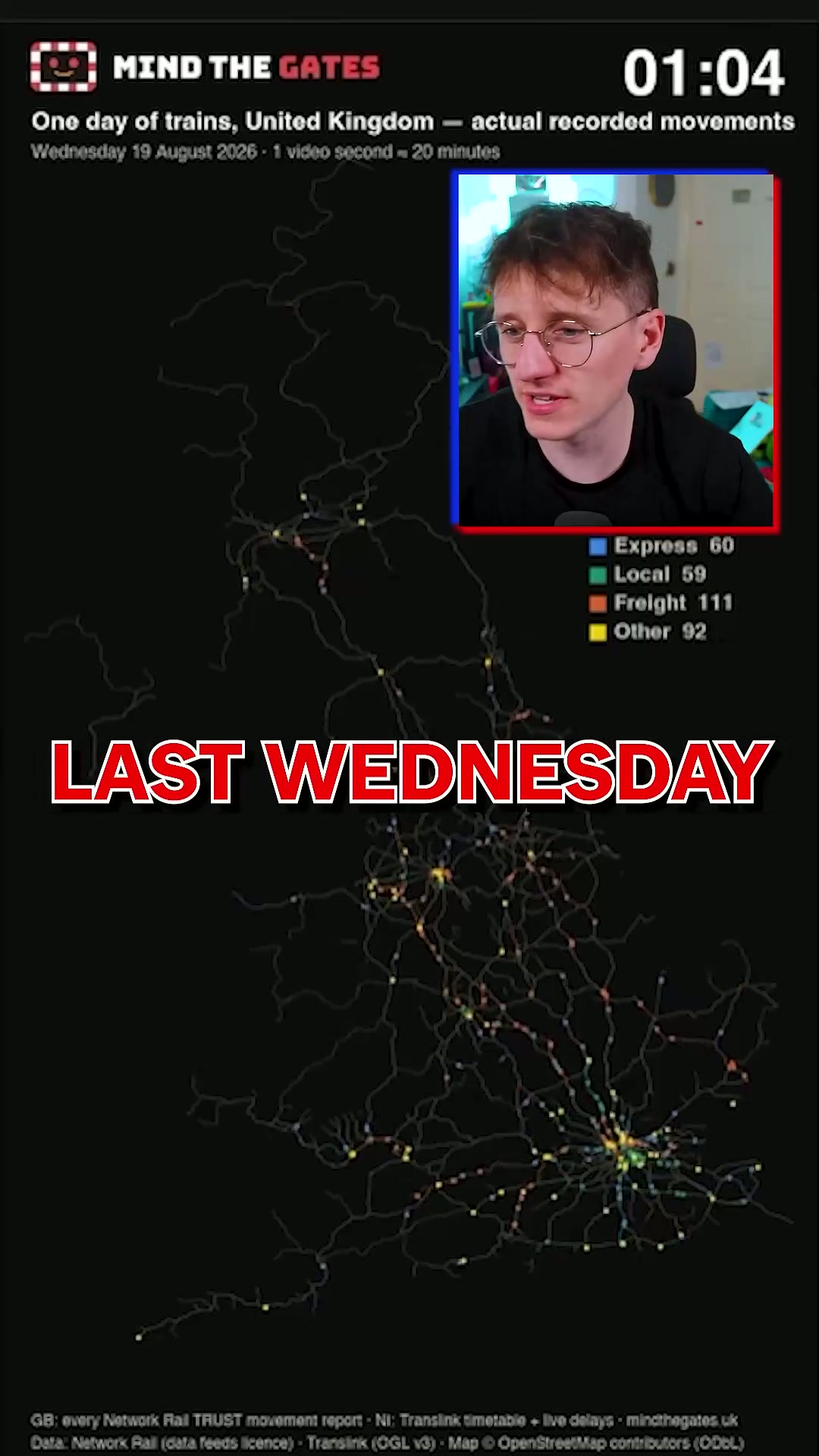 Live map of every train in the UK