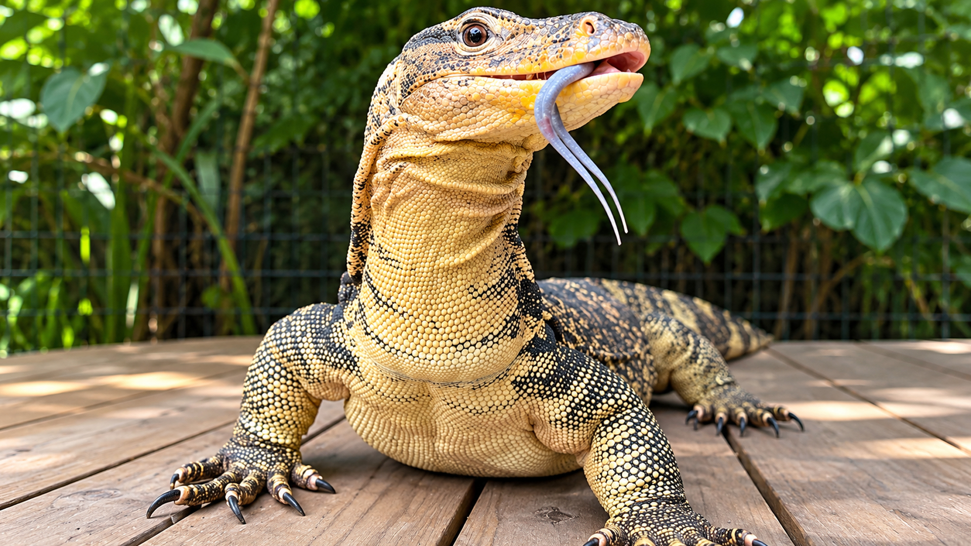 Monitor lizard disappears without anyone noticing