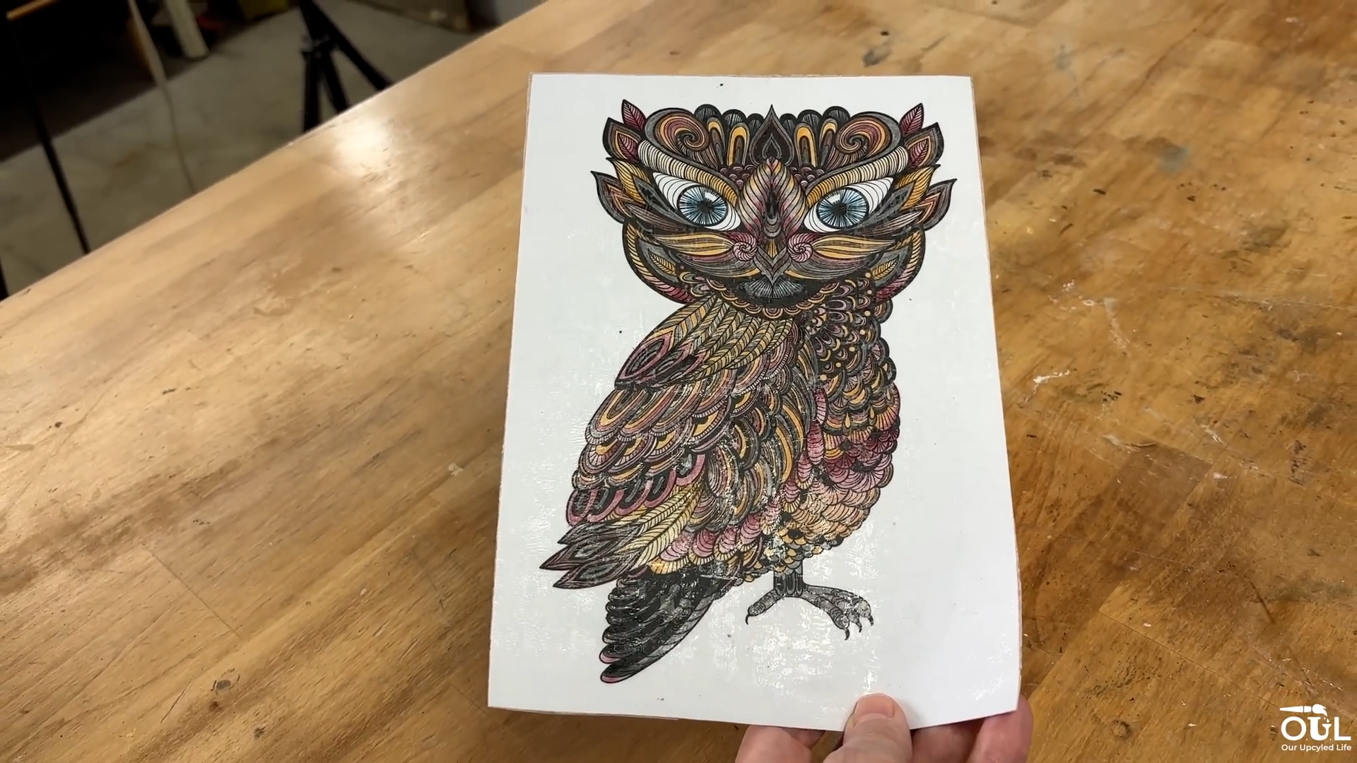 I turned a coloring page into a lasting keepsake