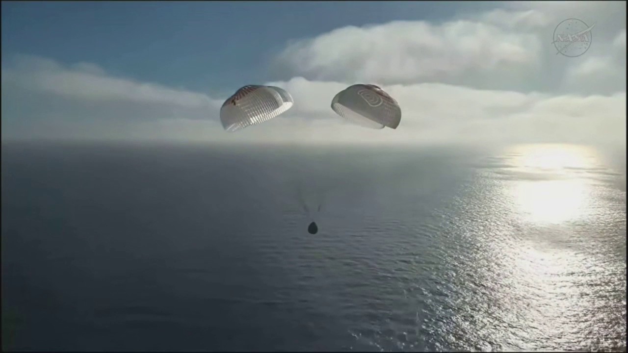 Watch again: Crew-12 splashes down on Earth