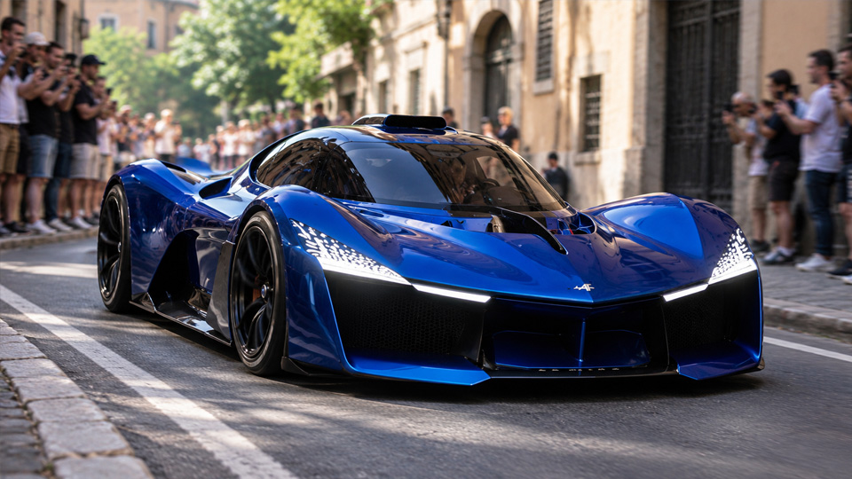 The Alpine Alpenglow Hy4 burns hydrogen instead of petrol