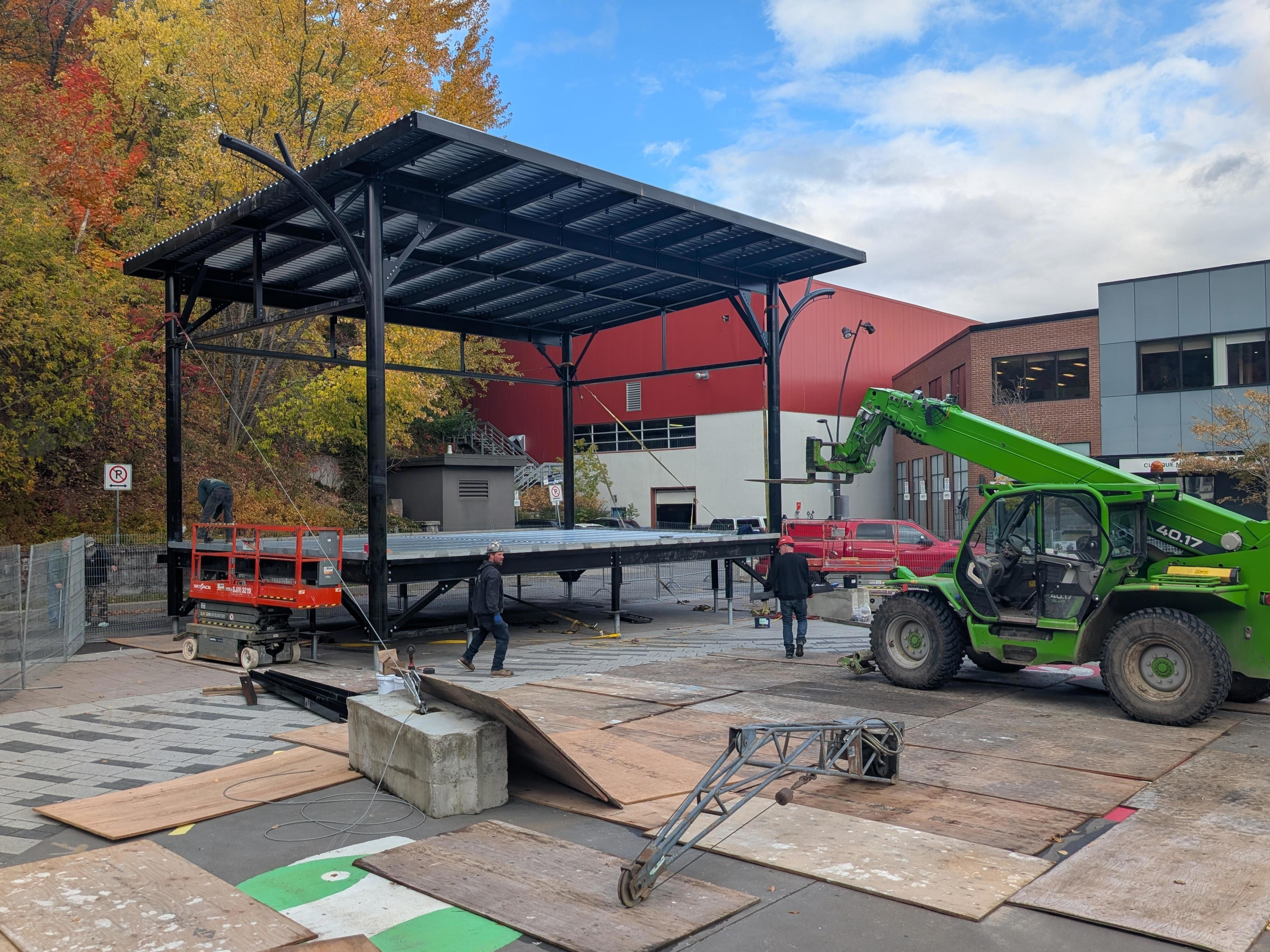 La nouvelle scène permanente prend forme à Shawinigan