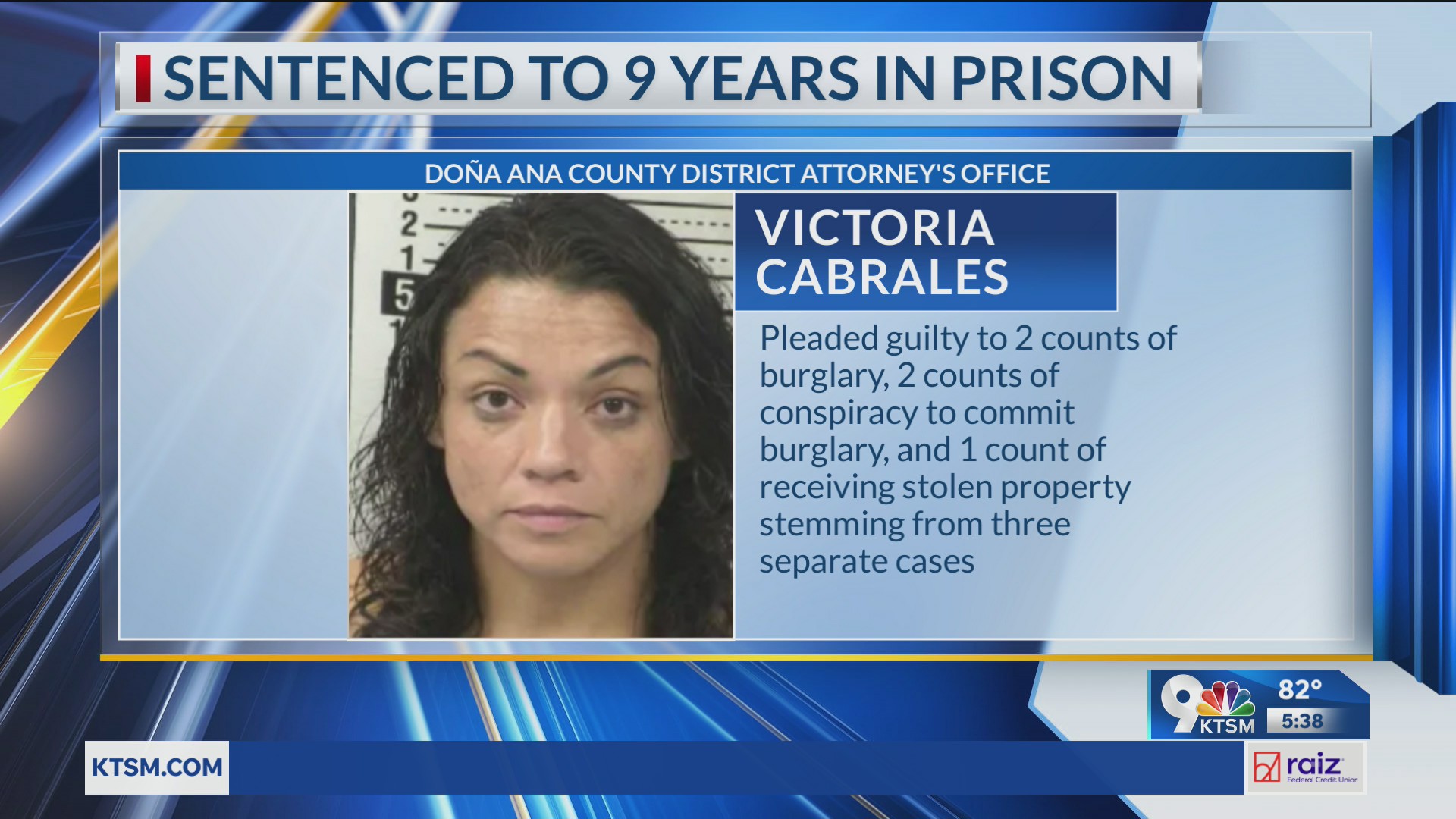 Woman gets 9 years for thefts in Doña Ana County