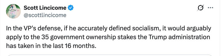 Vance humiliated after getting basic definition wrong