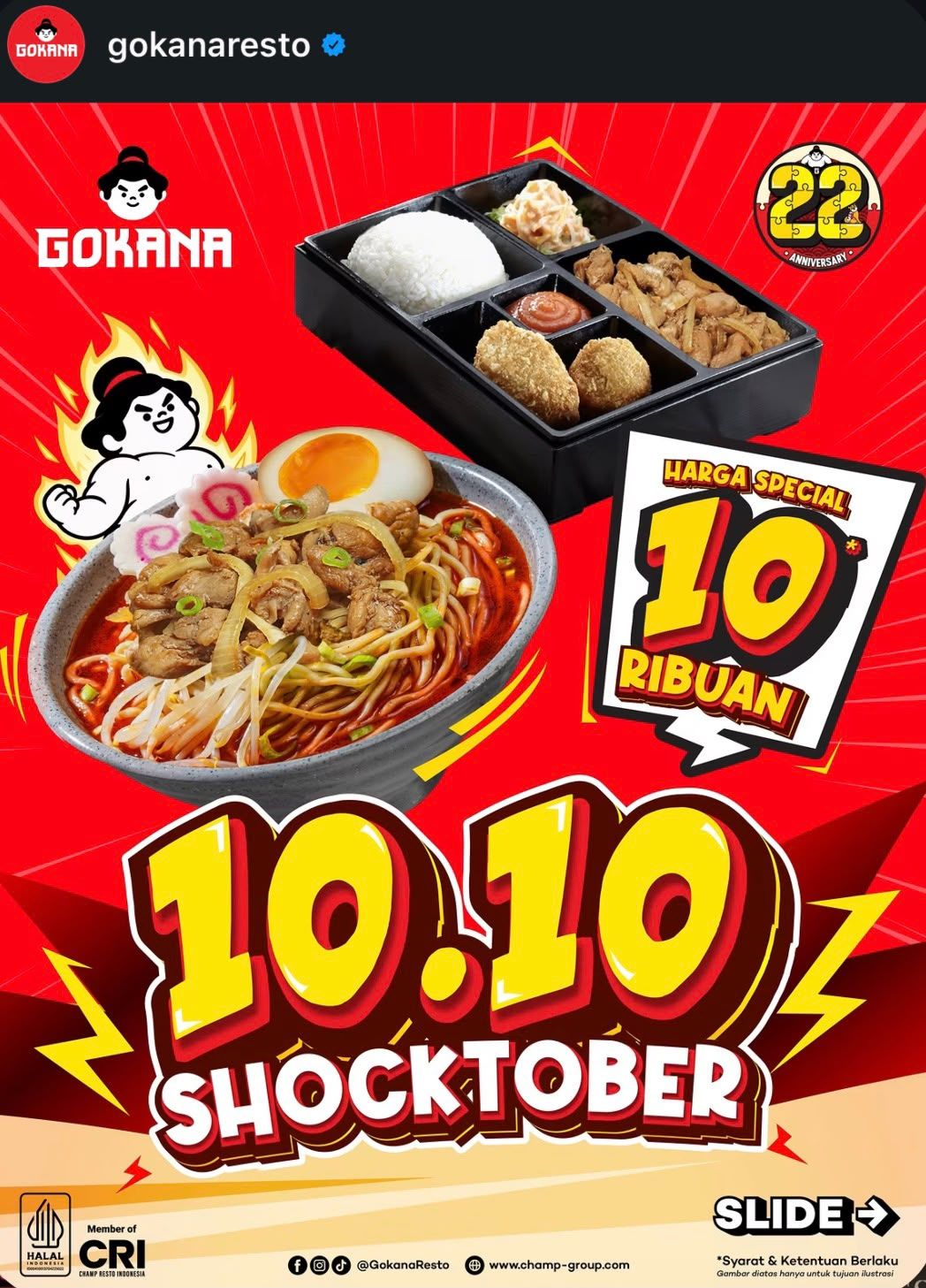 8 promo makanan dan minuman 10.10 Oktober 2026, ada menu Rp10 ribuan