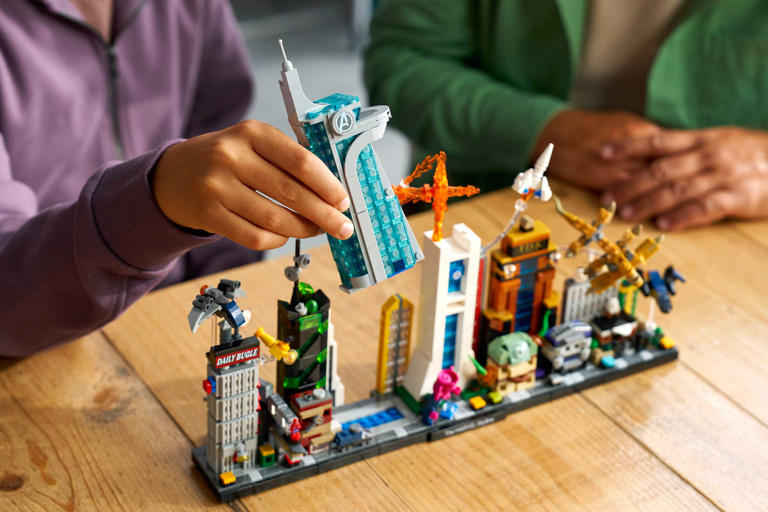 LEGO reveals Marvel skyline set with 14 locations, Galactus & more