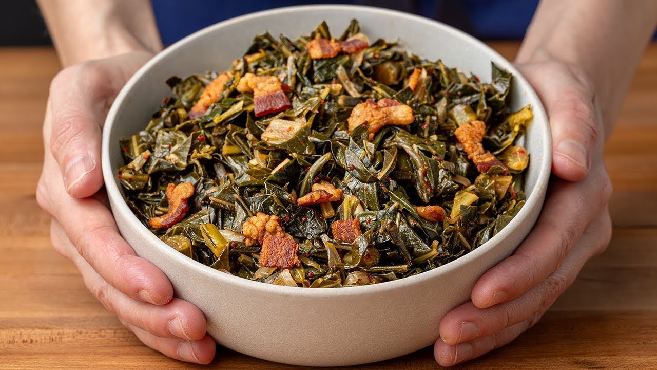 Asian style southern collard greens | Double umami