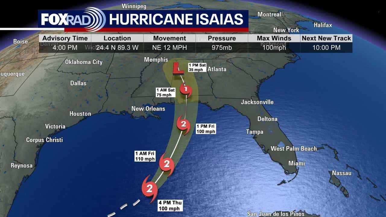 Houston weather: Continuing to monitor Hurricane Isaias