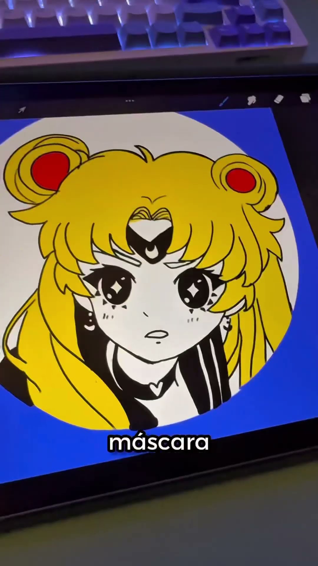 Cómo crear un efecto glitch vibrante en el cabello de Sailor Moon ...
