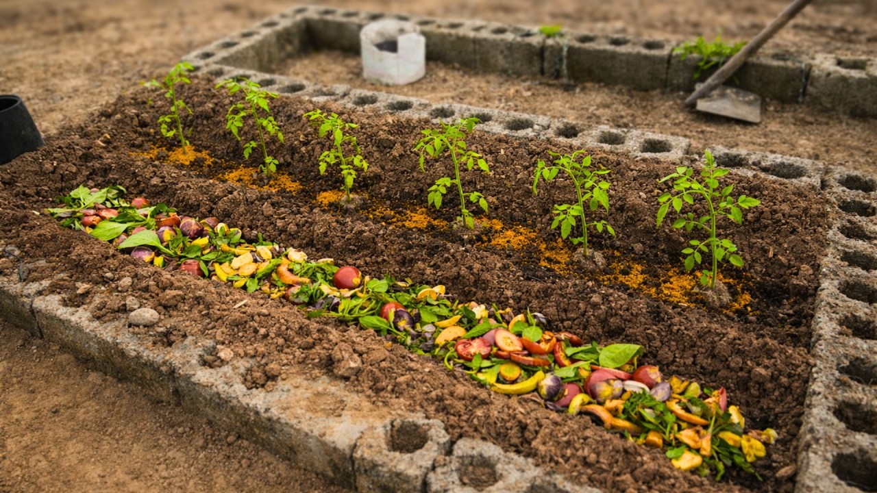 A closer look at an alternative tomato planting technique