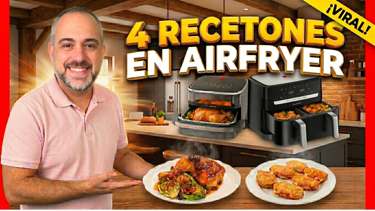 🔥Cocino 4 recetones para elegir la mejor airfryer: Moulinex Easy Fry XL ...