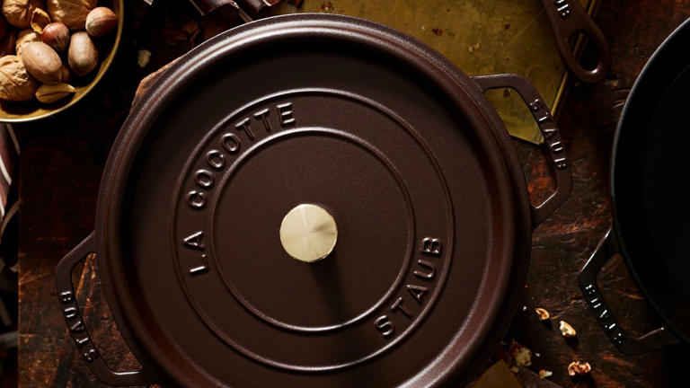 Staub’s new espresso colorway was made for cozy Thanksgiving hosting