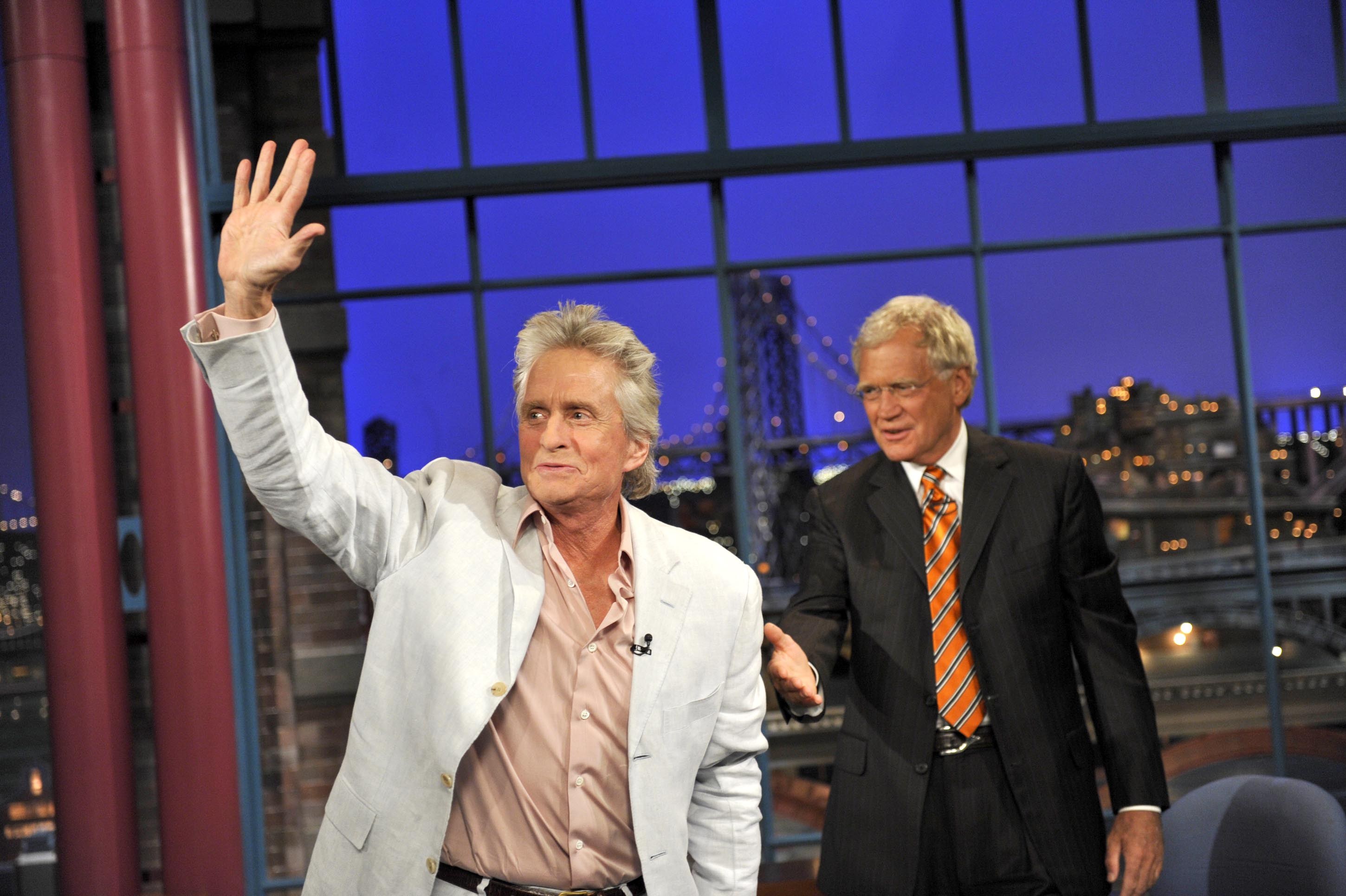 Michael Douglas reveals why he refused to appear on David Letterman’s ...