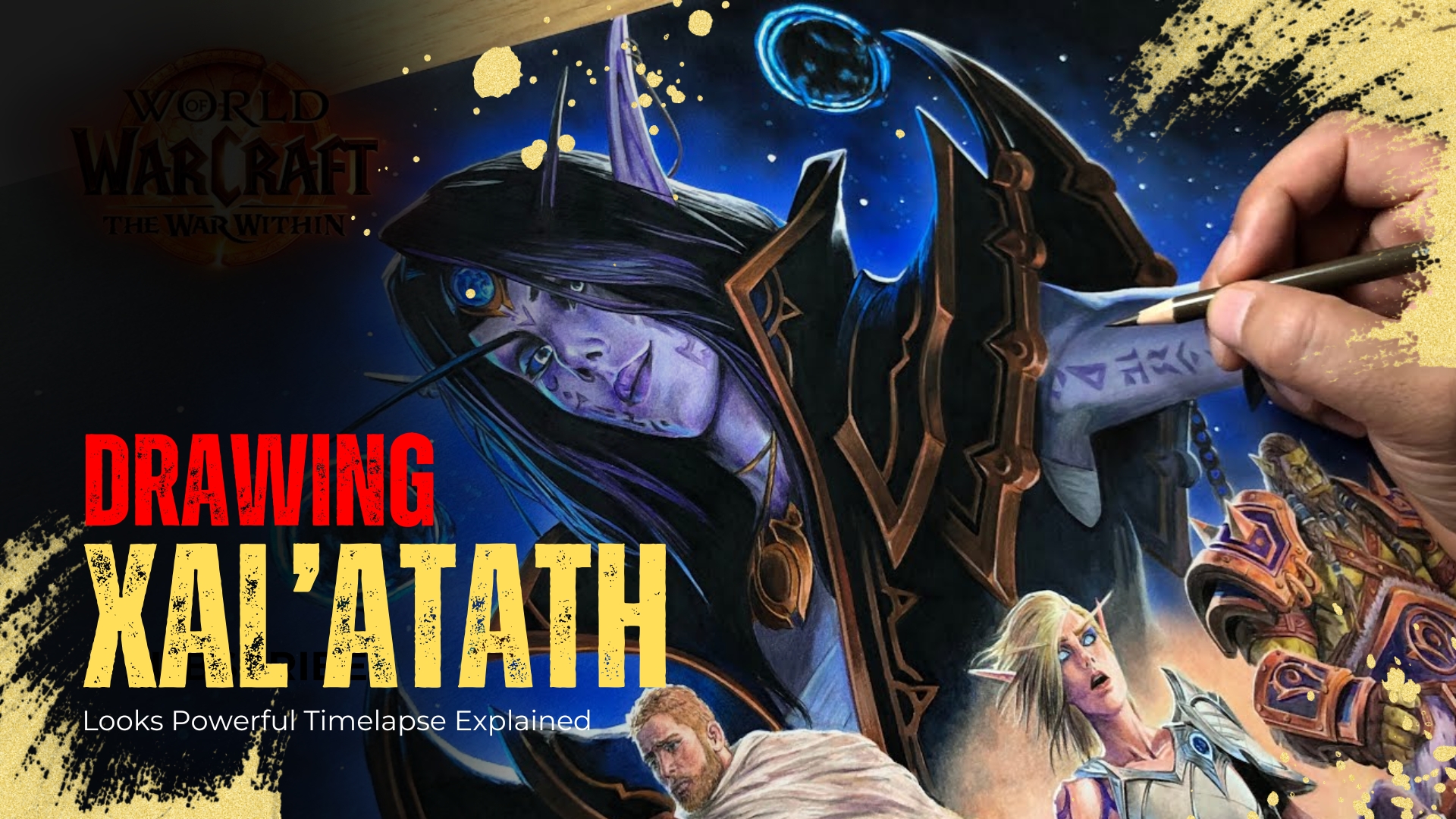 This Xal’Atath drawing looks powerful timelapse explained