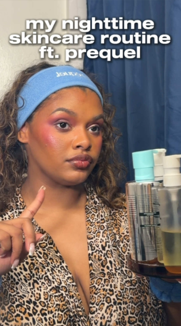 A closer look at my prequel nighttime skincare routine