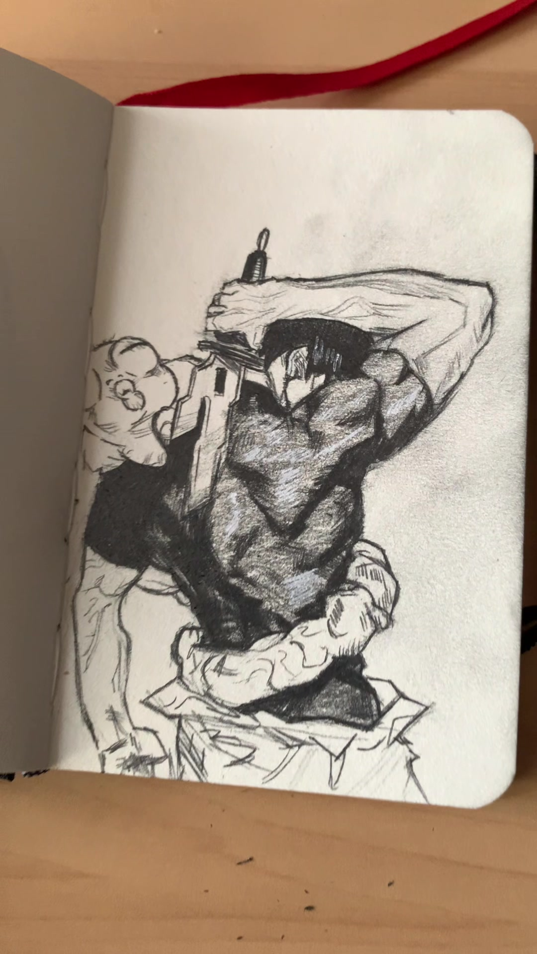 Portraying Toji through dramatic anime illustration