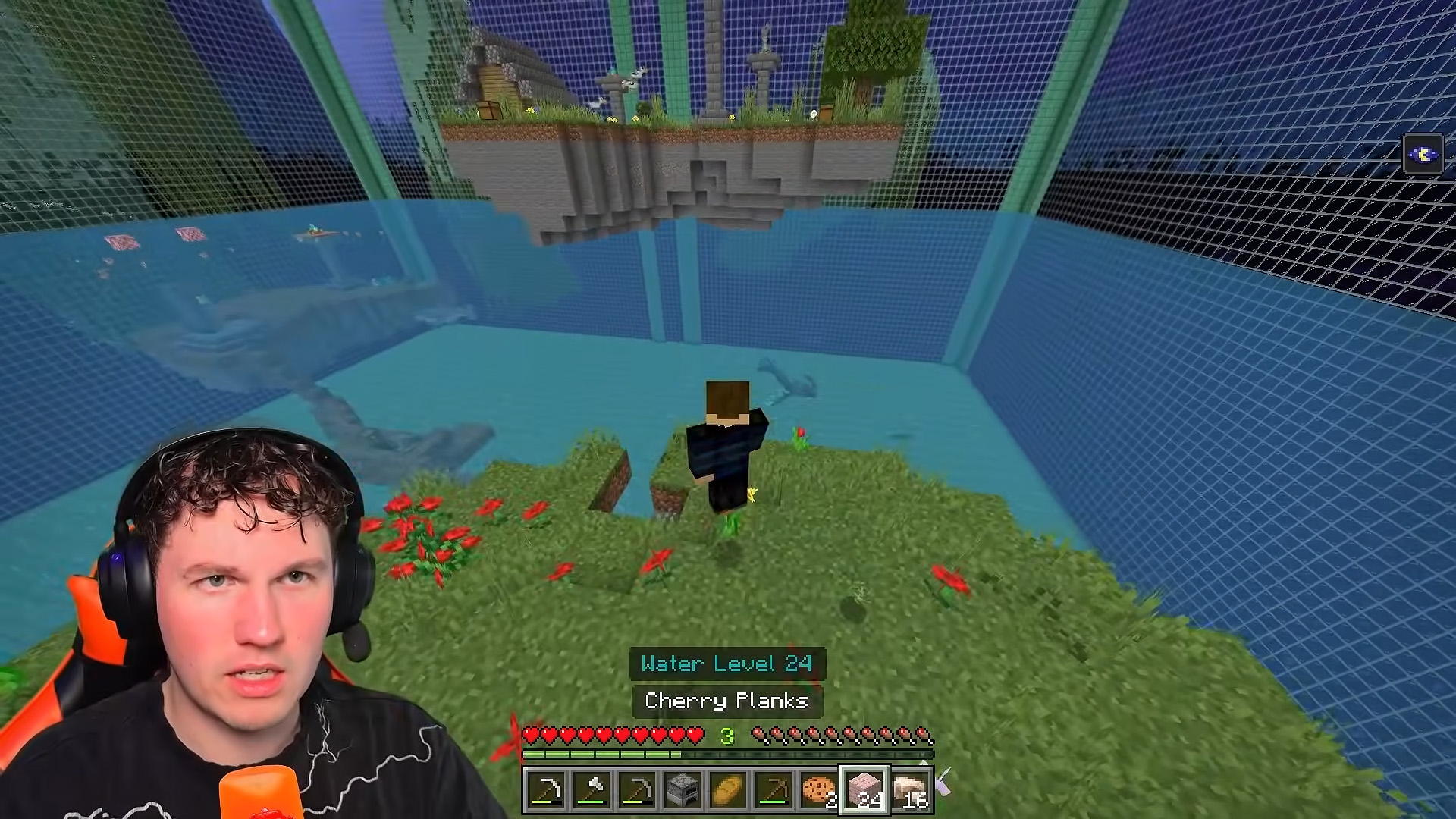 Vandet stiger hvert minut i dette Minecraft eventyr