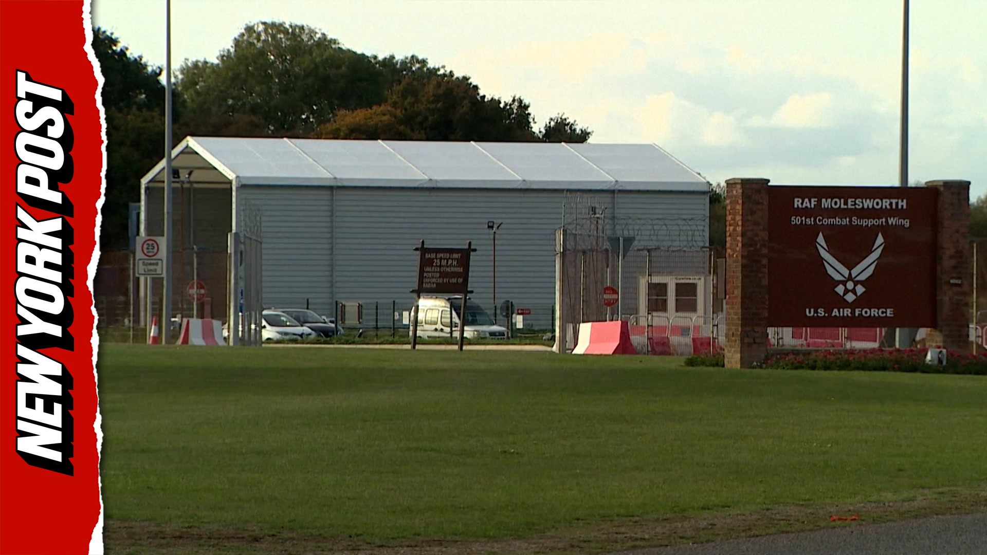 Security breach at US-used UK airbase sparks counter-terrorism arrests
