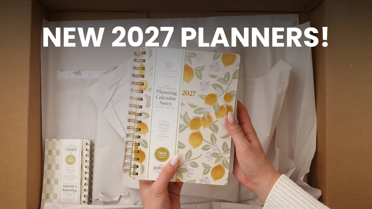 Unboxing the new 2027 The Everygirl x Day Designer planners at Target