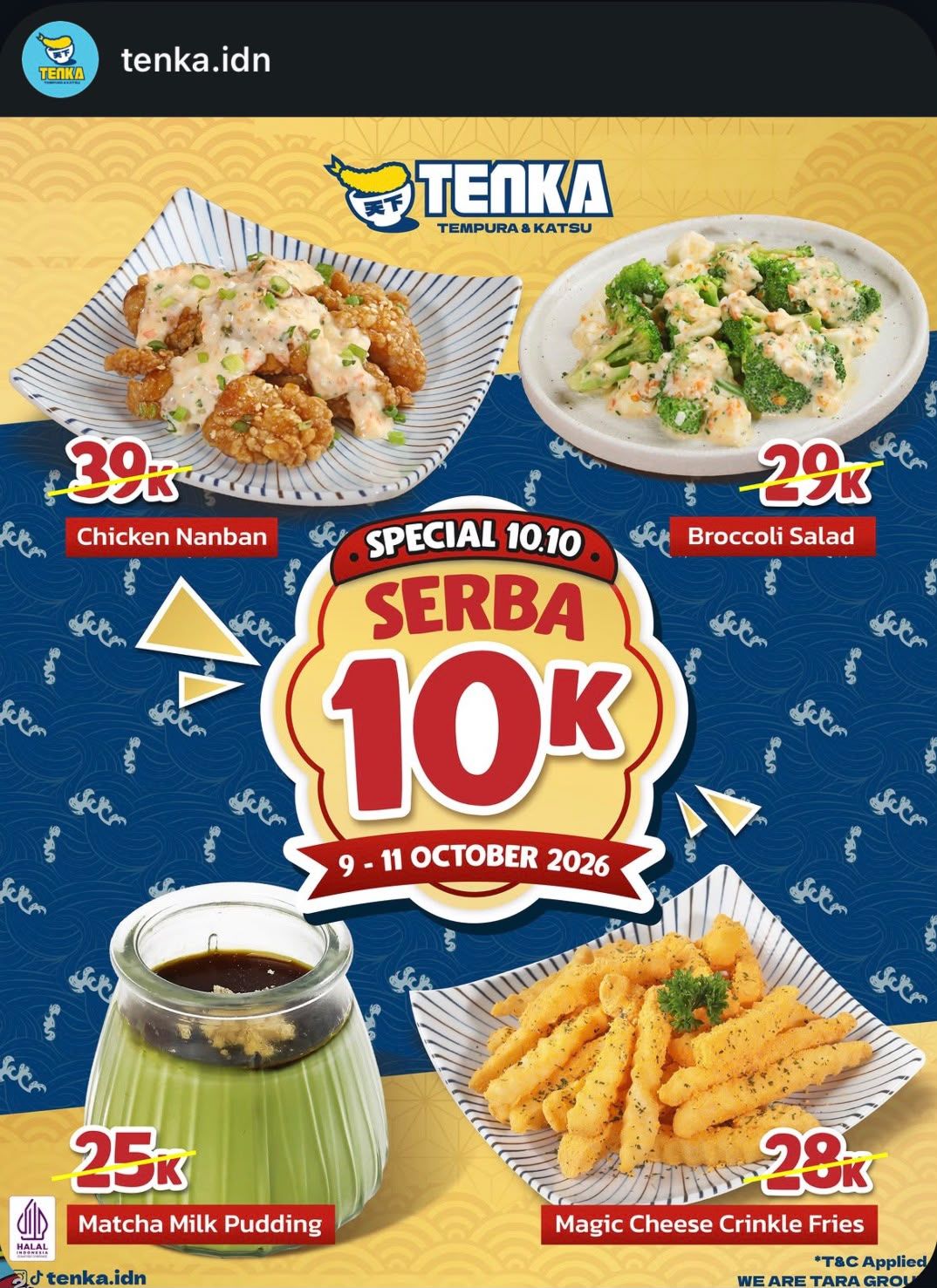 8 promo makanan dan minuman 10.10 Oktober 2026, ada menu Rp10 ribuan