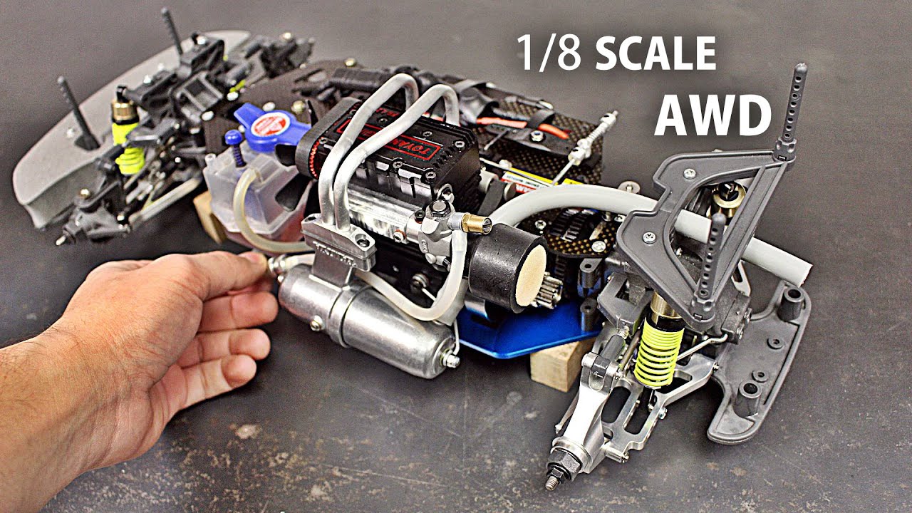 Building and testing a twin cylinder four stroke RC car