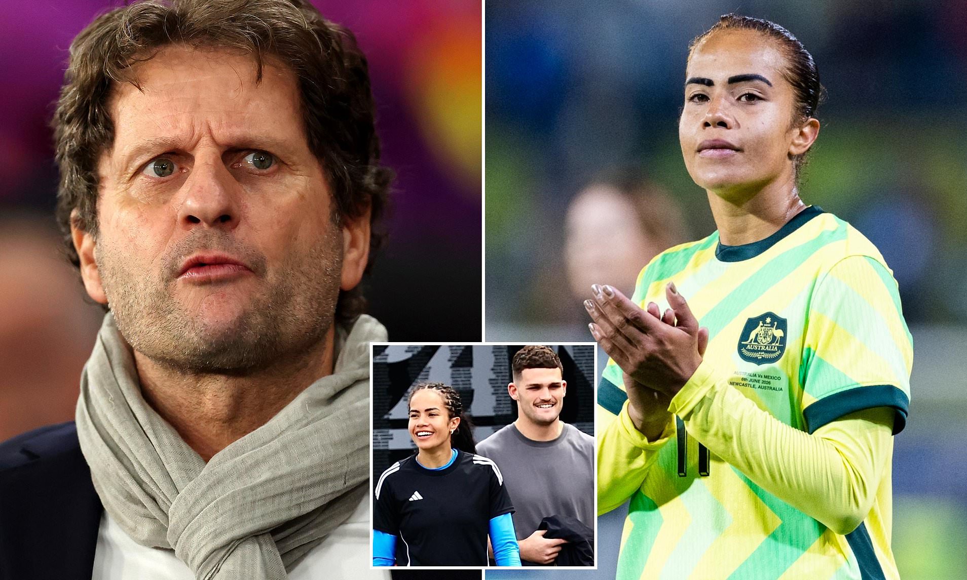 Matildas coach throws support behind star Mary Fowler after her sudden ...