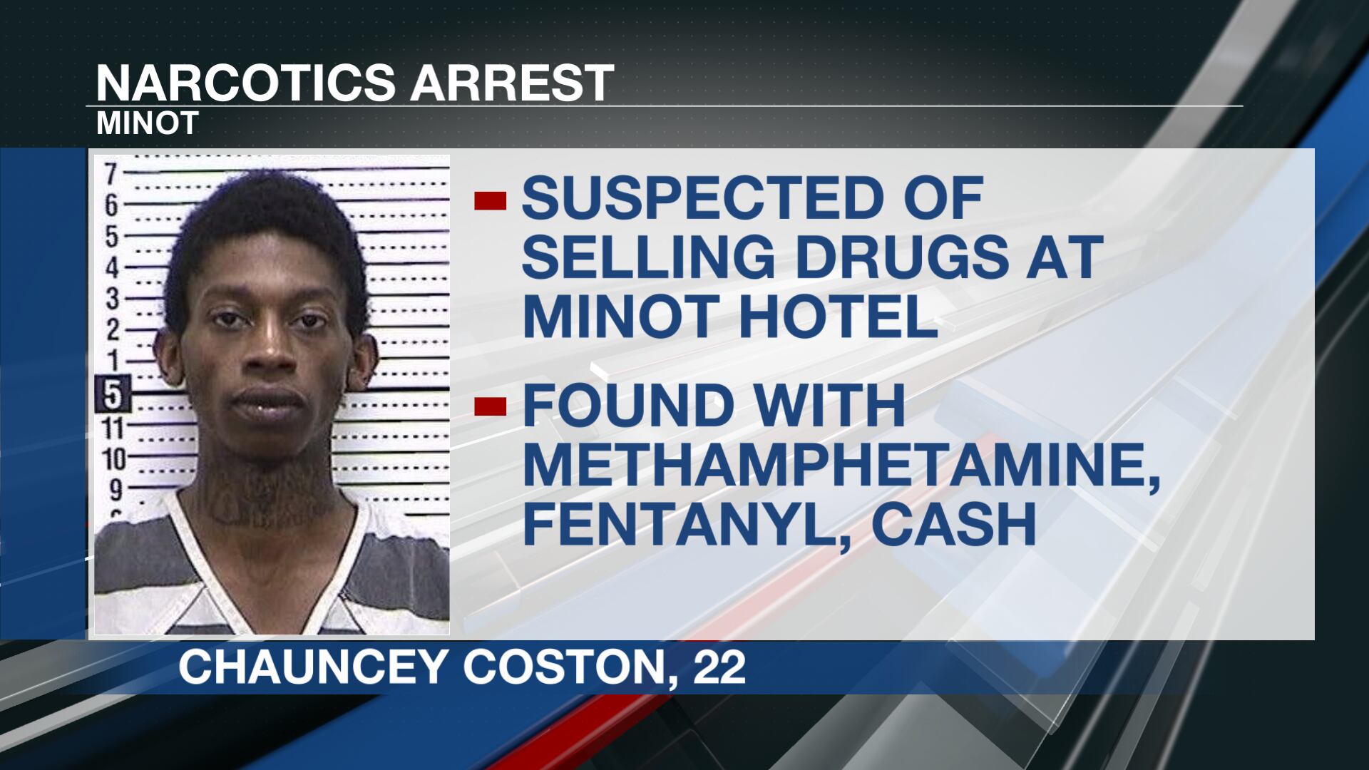 Michigan man arrested in narcotics bust in Minot