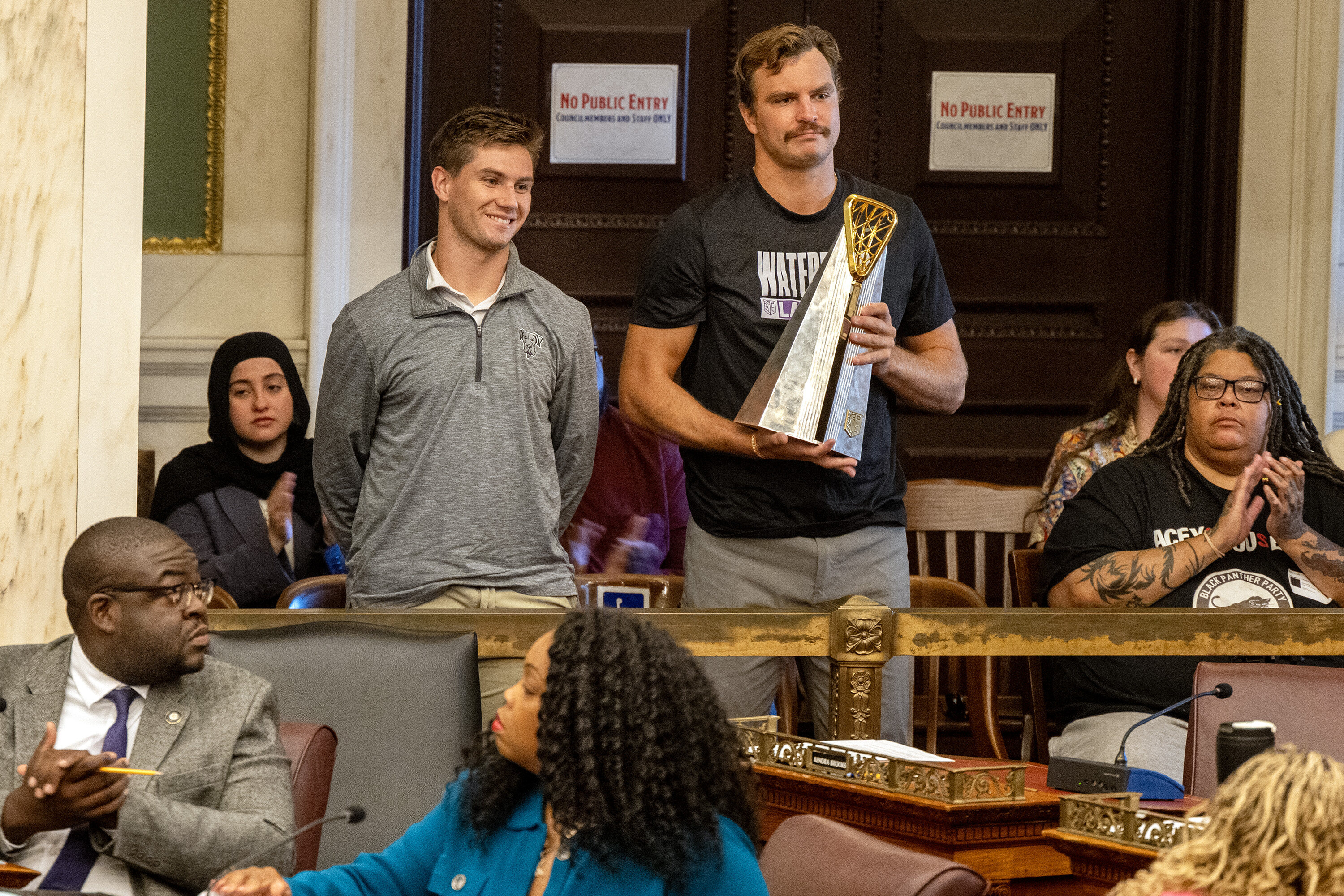 PLL champion Waterdogs honored at City Hall