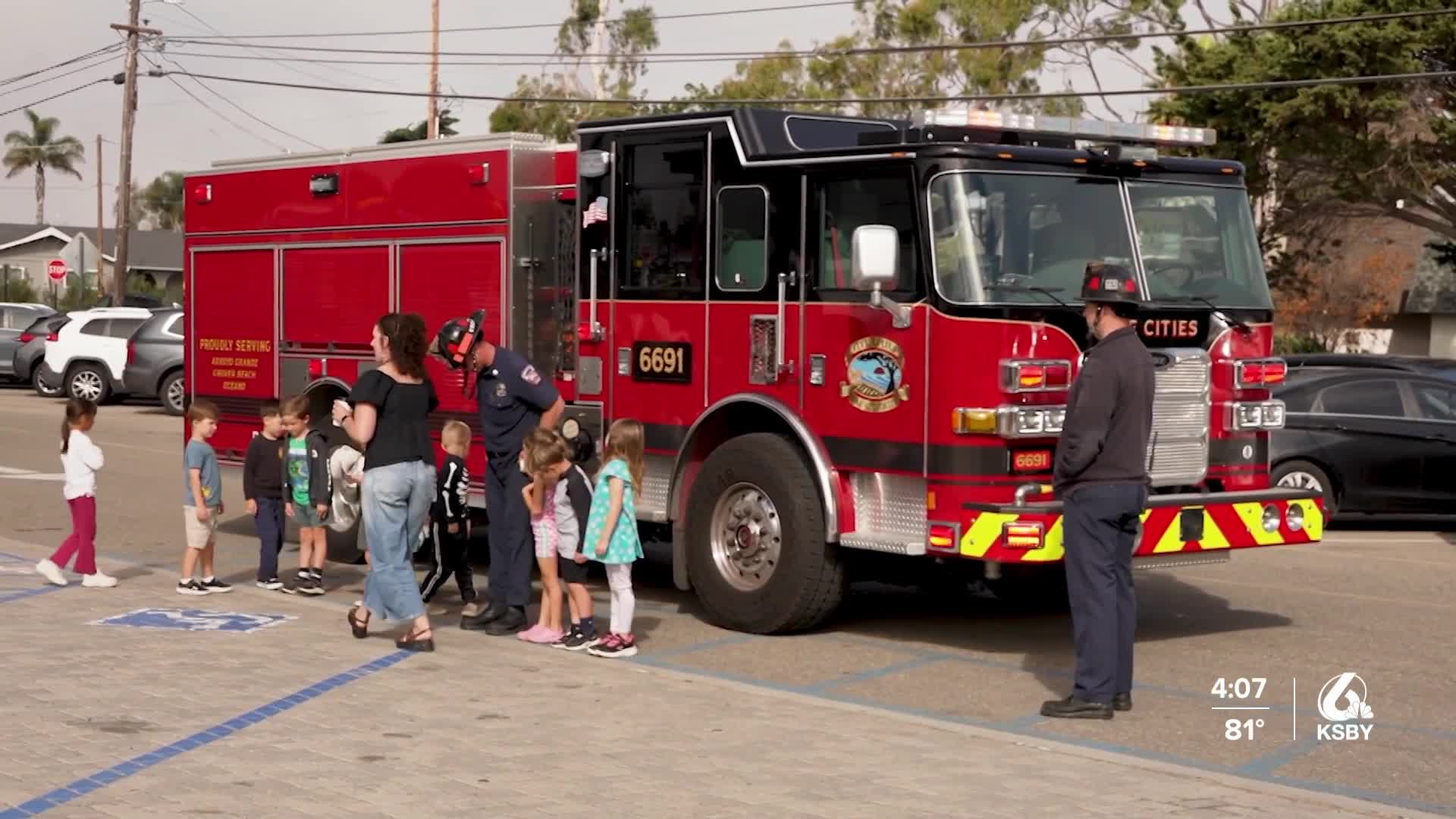 Central Coast firefighters visit schools for SLO County’s annual Burn Relay