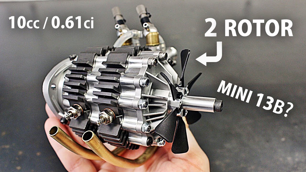 The first run of a twin Wankel rotary RC engine