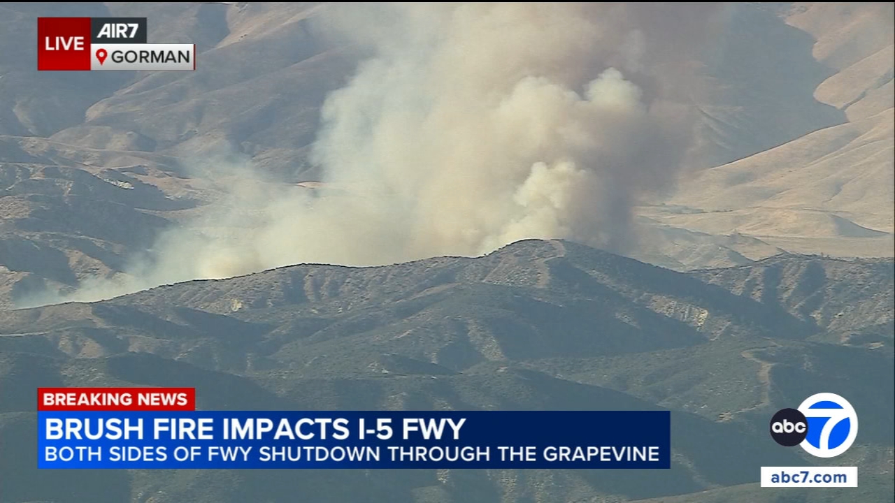 Gorman brush fire prompts 5 Freeway shutdown, evacuation order and warnings