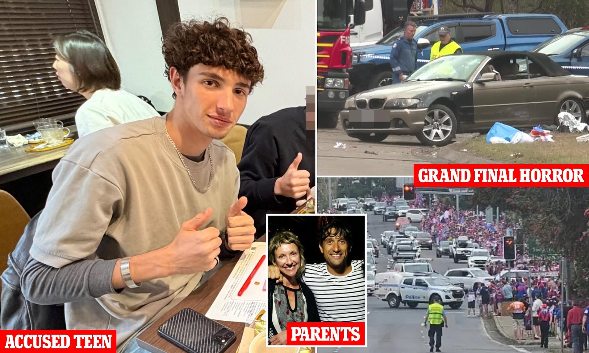 BMW P-plater who allegedly slammed into Newcastle Knights grand final ...