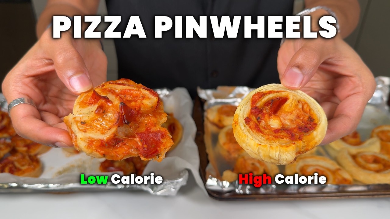 Pizza pinwheels with fewer calories and plenty of flavor